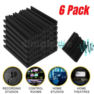 12Pcs Studio Acoustic Foam Sound Absorption Insulation Proofing Karaoke 30*30cm