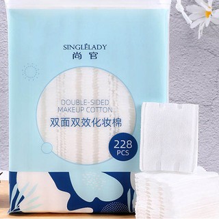 LAYKOK *พร้อมส่ง*สำลีออร์แกนิคFacial Cotton เช็ดหน้า สำลีแผ่น 228 แผ่น