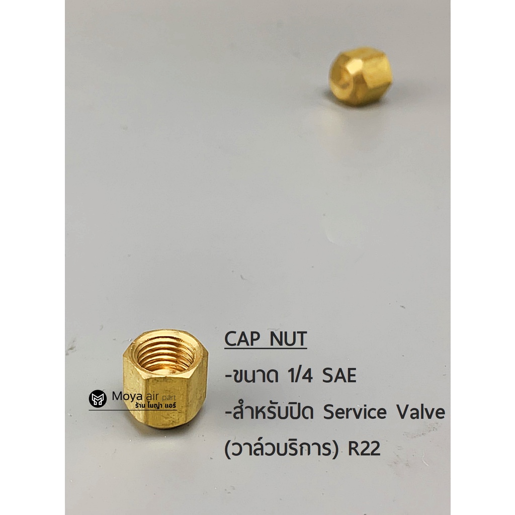 ฝาปิด Service Valve ฝาปิดวาล์วบริการ  R22/R134/R32/R410/R404/R407/R600 ปิดรูเติมน้ำยา เกลียว 1/4″ และ 5/16 ระบบ SAE ราคา ถูกที่สุด ดีลบีเคเค แกลเลอรีภาพที่ 4