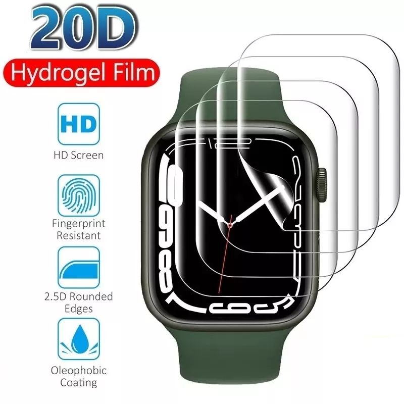 ฟิล์มกันรอยหน้าจอ Hydrogel สําหรับ Apple Watch Series 7 (41mm/45mm)