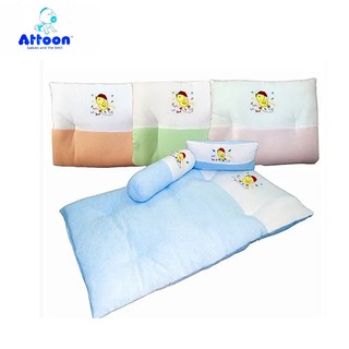 ATTOON ที่นอนปิคนิคเด็ก ขนาดเล็ก 22x35นิ้ว  ผ้าขนหนู-ลายปัก ; รวม 1 ชุด SM-19