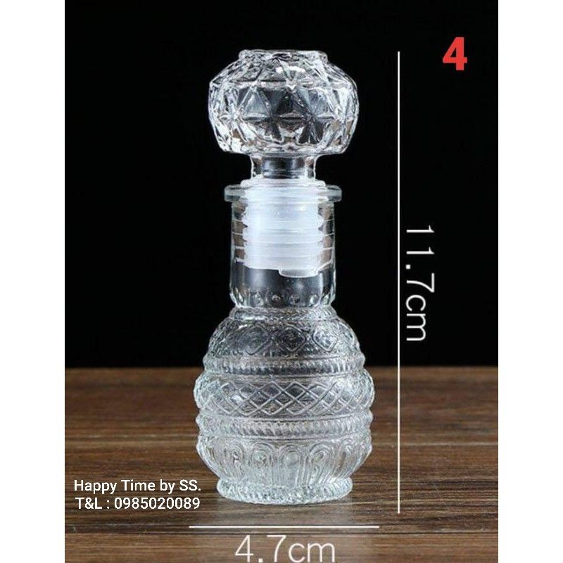 ขวดแก้วไวน์ใส ใส่น้ำอบ น้ำหอม ขนาดบรรจุ 50 ml. ราคา ถูกที่สุด ดีลบีเคเค แกลเลอรีภาพที่ 4