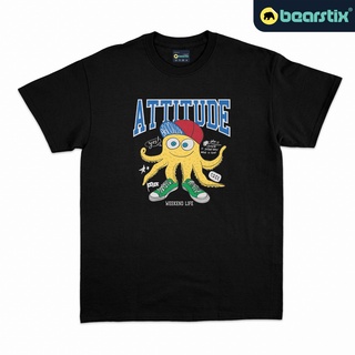 เสื้อยืดวินเทจ Attitude Tshirt - เสื้อยืด ลายมอนสเตอร์ตลก - เสื้อยืดมอนสเตอร์น่ารัก - เสื้อเชิ้ตวินเทจS-3XL