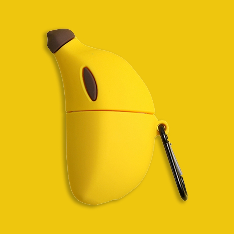 Cute personality banana airpods case Apple Wireless Bluetooth headset case airpods2 silicone soft shell