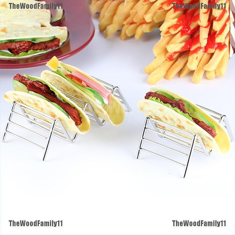 THF Taco Holder Stainless Steel Taco Stand Mexican Food Rack Shells 1-4 ...