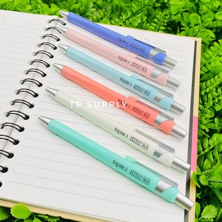 ดินสอกด APOLLO 0.5 mm Triple3 แท่งสามเหลี่ยมจับง่าย สีพาสเทล (MECH PENCIL 0.5 MM) 1 แท่ง