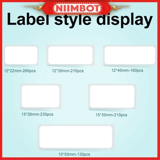 Niimbot D11 ม้วนกระดาษพิมพ์ฉลากกันน้ําสําหรับเครื่องพิมพ์ฉลากของเล่นเด็ก