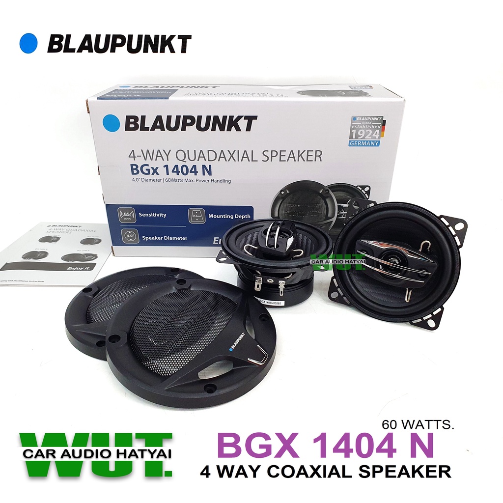 BLAUPUNKT ลำโพงรถยนต์ ดอกขนาด 4นิ้ว (แกนร่วม) 4ทาง/4-Way กำลังขับ 60Watts/วัตต์ BLAUPUNKT รุ่น BGx 1