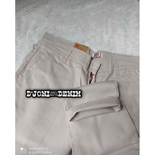 Katun LEVIS Levi& 39;s 511 Men& 39;s Rubber Chinos Pants-Slimfit Cotton Pants-Latest Men & 39;s Mulu