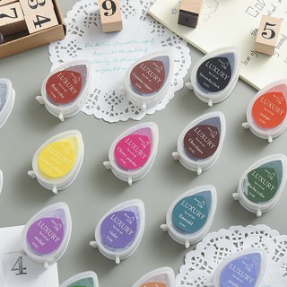 หมึกปั๊มสีสดใส หมึกปั๊มตรายาง หมึกสแตมป์ สำหรับตกแต่ง DIY