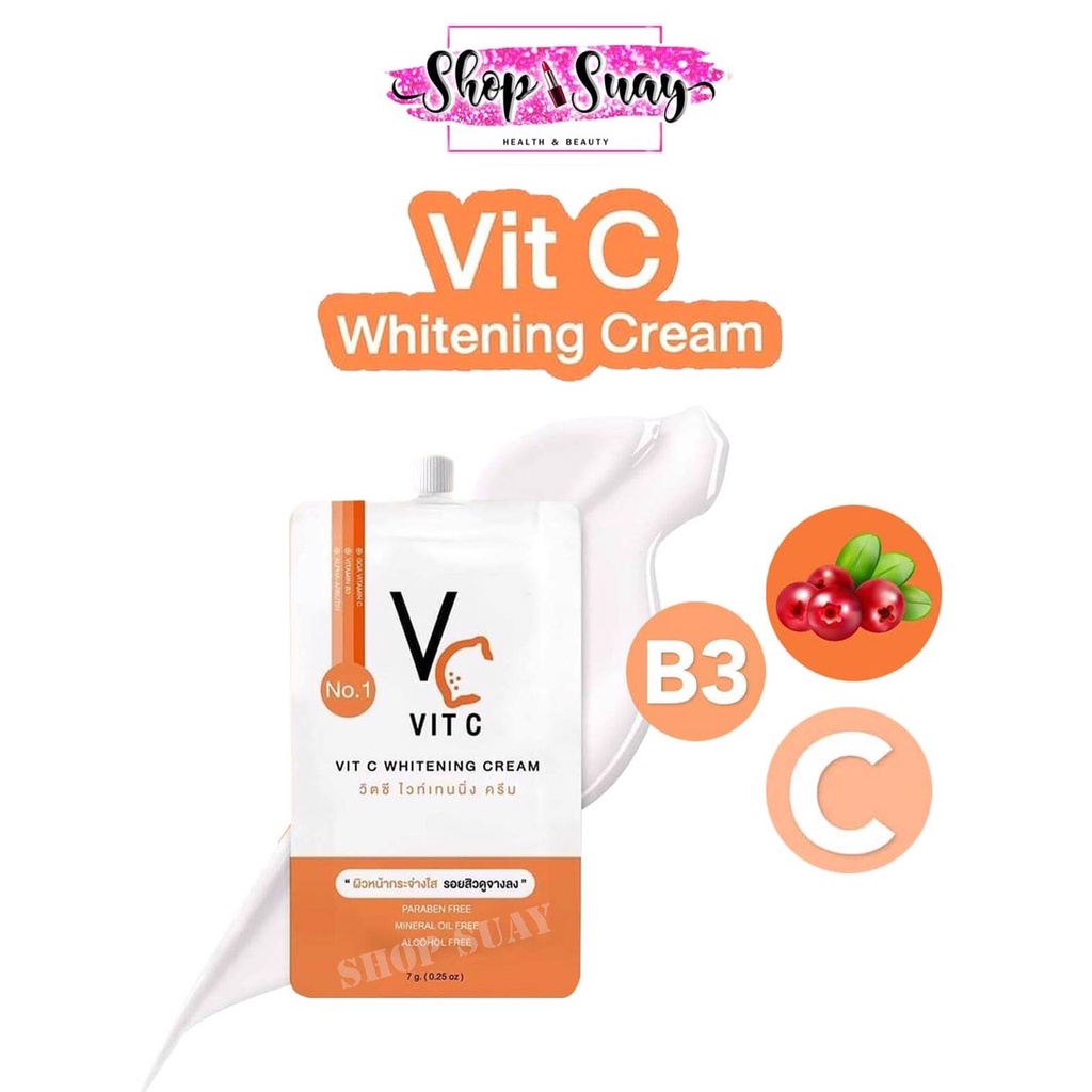 ครีมวิตซีน้องฉัตร VC Vit C (1ซอง) 7กรัม