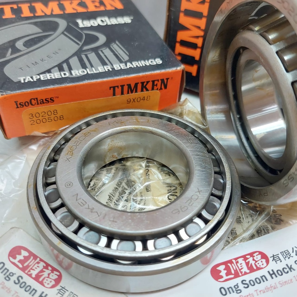 แบริ่งล้อหลัง Ford Maxi Ranger 12V Nissan Frontier D22 30208 Timken 30208J Malex (200508) 9X048