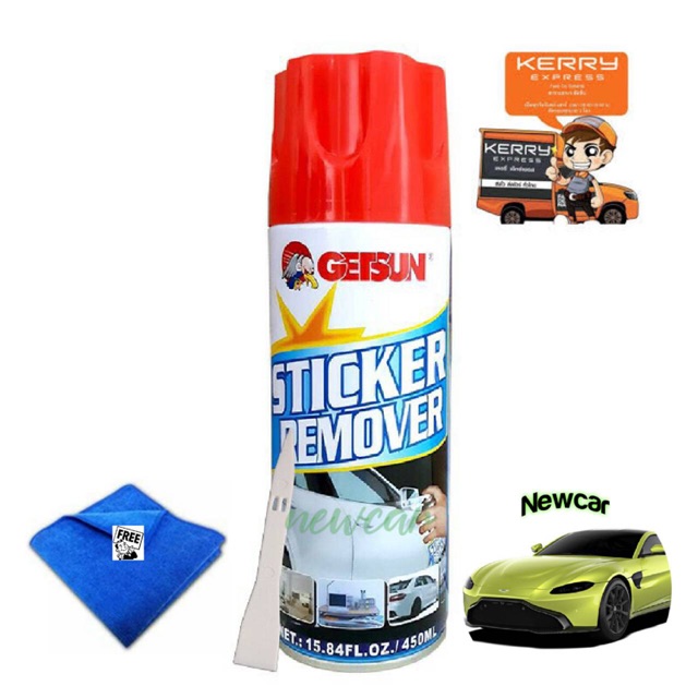น้ำยาลอกคราบกาวและสติ๊กเกอร์ GETSUN STICKER REMOVER ฝาแดง