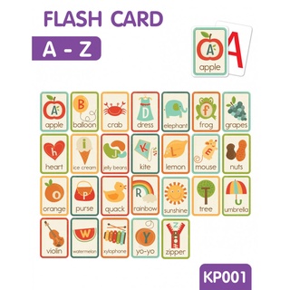 Flash card A-Z (แฟลชการ์ด ABC card (การ์ตูน))  **พร้อมส่ง** kp 001