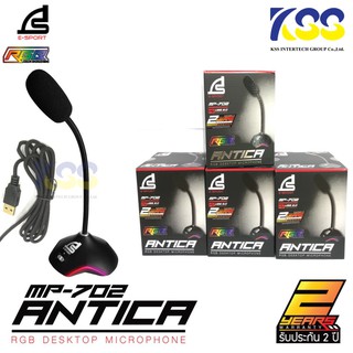 🛒✨Signo MP-702 ANTICA RGB Desktop Microphone รับเสียงรอบทิศทาง ไมค์โครโฟน สำหรับคอมพิวเตอร์ ประกันศูนย์ 2 ปี