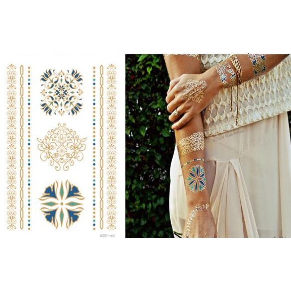 TT001 9 แบบ tattoo sticker