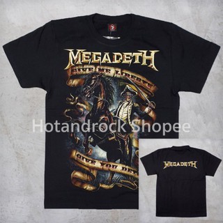 เสื้อยืดโอเวอร์ไซส์เสือวง Megadeth TDM 1720 HOTANDROCKS-3XL