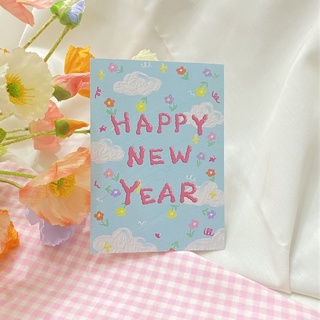 💖✨🌈🌟 HAPPY NEW YEAR WISH CARD ! 💖✨🌈🌷🌟 XMAS Birthdays โปสการ์ดกุ๊กกิ๊ก สุขสันต์วันปีใหม่ สคส การ์ด