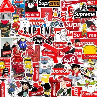 💥พร้อมส่ง💥Sup Supreme sticker สติกเกอร์กันน้ำรูปแบบที่แตกต่างกัน 50ชิ้น dragon ball one piece NARUTO