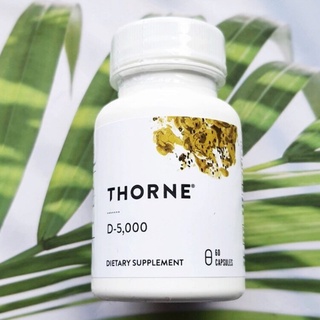 วิตามินดี D-5000 IU 60 Capsules (Thorne Research®) Vitamin D (5,000 IU) 125 mcg