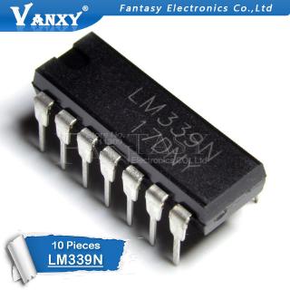 10PCS LM339N DIP14 LM339 DIP 339N DIP-14 Quad Single Supply Comparators new and original IC