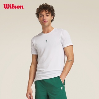 เสื้อยืดแขนสั้น คอกลม ผ้าฝ้าย พิมพ์ลาย Wilson ทรงหลวม เข้ากับทุกการแต่งกาย แฟชั่นสําหรับสตรีเสื้อยืด