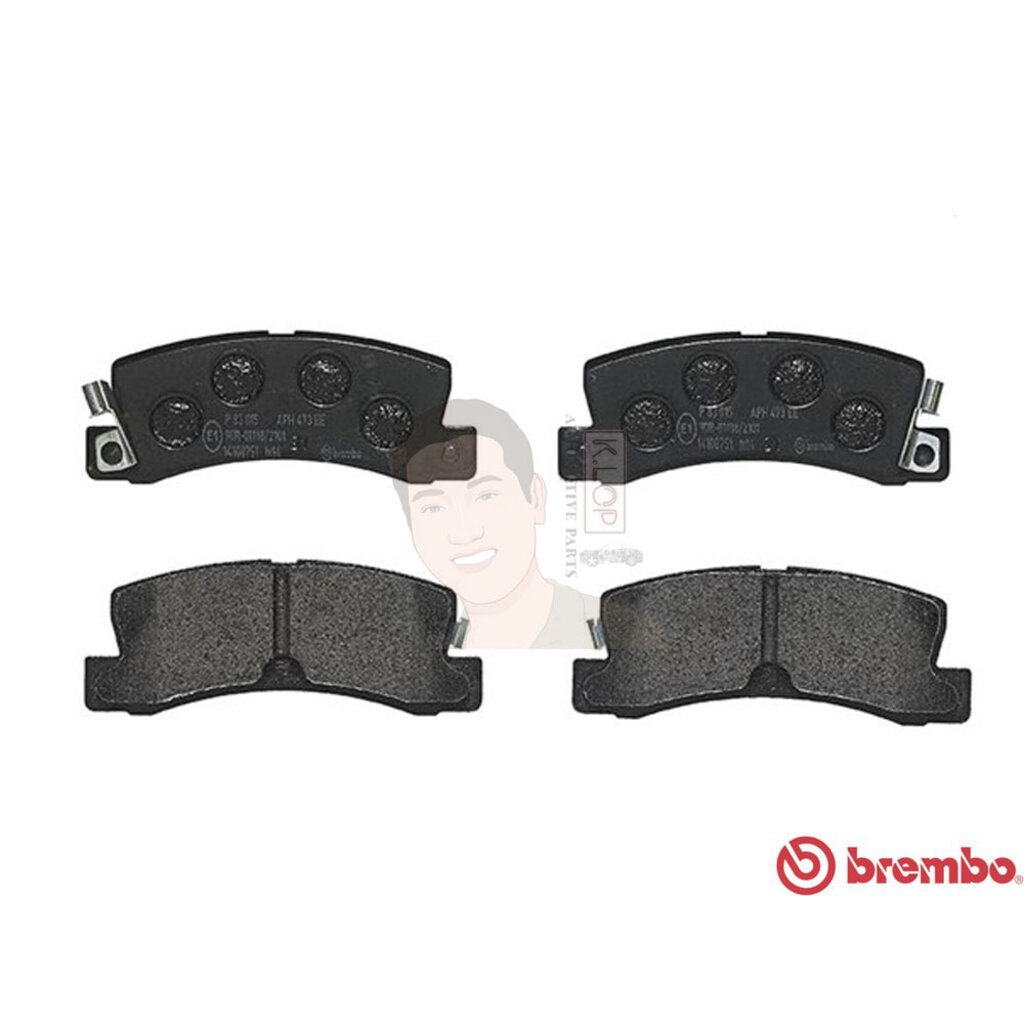 P83 015B ผ้าเบรก R (แท้ BREMBO รุ่น Black) TOYOTA คัมรี่ Camry 3.0 V6 (XV10) ปี1993-1997 /TOYOTA คัม