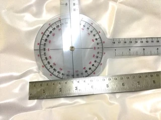 โกนิโอมิเตอร์ ไม้บรรทัด วัดองศา Goniometer มี 3 ขนาดค่ะ