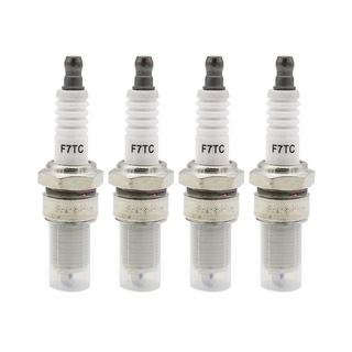 หัวเทียน F7TC สําหรับเครื่องยนต์ GX120 GX160 GX200 GX240 GX270 GX340 GX390 4 ชิ้น