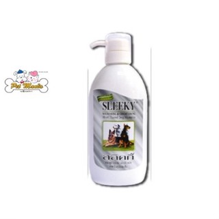 SLEEKY สลิคกี้ แชมพูบำรุงขนและผิวหนัง สำหรับสุนัขขนสั้น 600 CC.