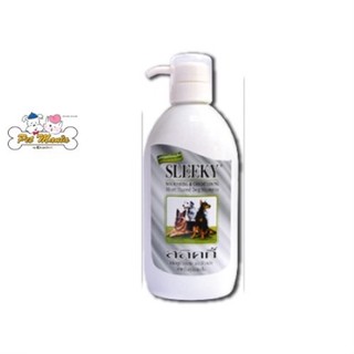 SLEEKY สลิคกี้ แชมพูบำรุงขนและผิวหนัง สำหรับสุนัขขนสั้น 600 CC.