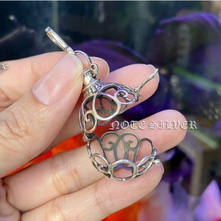 กระเช้าเงินแท้ เปิด-ปิด ได้ ลายกราฟฟิกซ์ Sterling Silver 925 NSPD2786