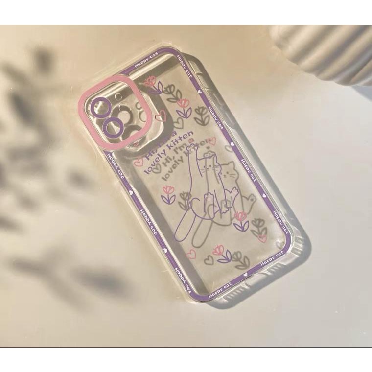 Softcase FH23 แมวน่ารักสําหรับOppo A1K A11K A12 A15 A15s A16 A16e A16k A3s A5s A5 A52 A54 A7 A72 A74