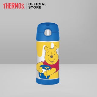 Thermos® F4014 Disney Winnie the Pooh Straw bottle (กระติกน้ำพร้อมหลอด) (350ml)