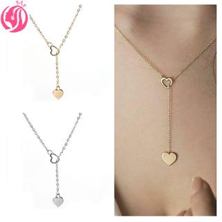 Fashion Women simple Multilayer Clavicle Necklace heart Pendant Charm Choker Chain Jewelry