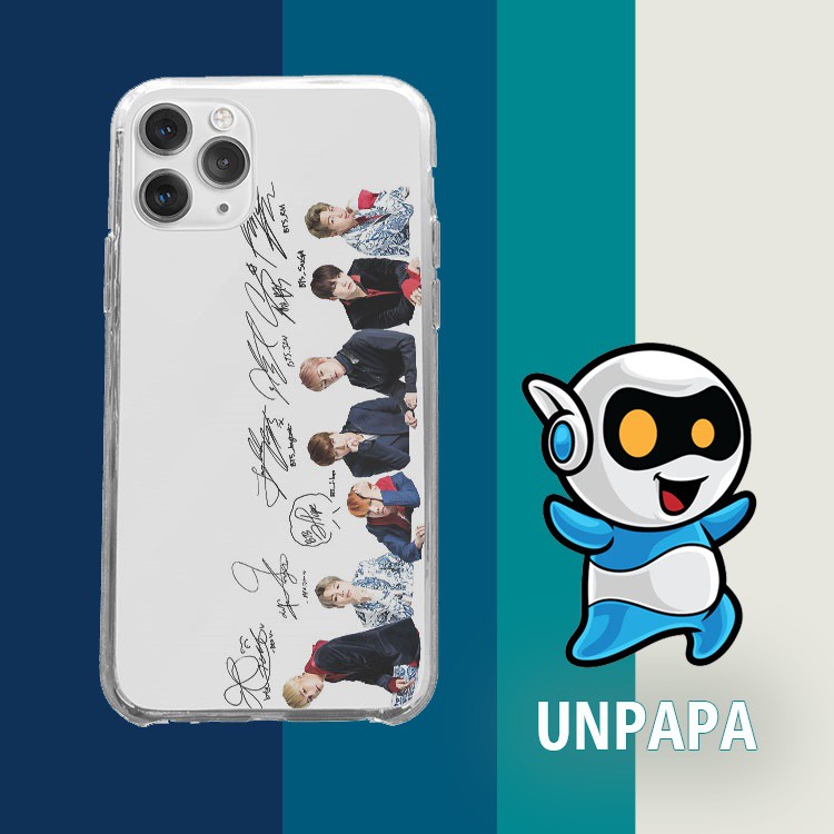 เคส Iphone Nhom Bts Anh Chu Ky Cream 7/7Plus/8/8Plus/X/Xs/Xs Max/11/11 Promax/12 /12 /12 Pro Max Lpc