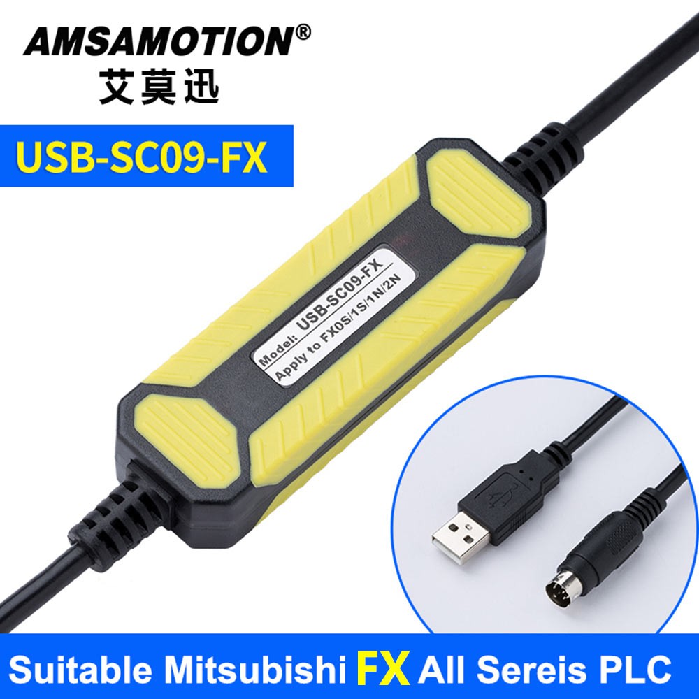 Usb-sc09-fx สําหรับสายการเขียนโปรแกรม Mitsubishi PLC ใช ้ งานร ่ วมกับ FX-USB-AW Immunity FX2N/FX1N/FX0N/FX0N/FX0S/FX1S/FX3U