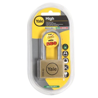 กุญแจลูกปืน YALE BD50L 50 มม. YALE 50MM BD50L PB PADLOCK