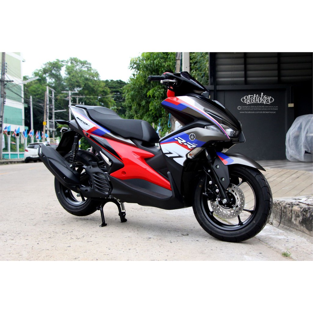 สติกเกอร์เกอร์ Aerox155 2016-2020 ลาย Tricolour
