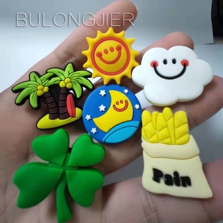 Croc Jibz Pins จี้รูปดวงอาทิตย์ ดวงจันทร์ ดาว หลากสีสัน DIY สําหรับติดตกแต่งรองเท้า