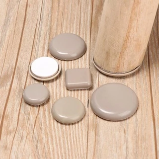 PUSHATH 4pcs เฟอร์นิเจอร์ขา Slider Pads รอบหนา Easy Move เก้าอี้อุปกรณ์โต๊ะโซฟา Self-Adhesive Anti Noisy