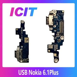 Nokia 6.1 Plus / nokia6.1+ อะไหล่สายแพรตูดชาร์จ แพรก้นชาร์จ Charging Connector Port Flex Cable（ได้1ชิ้นค่ะ) ICIT 2020