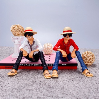 (พร้อมส่ง) โมเดลฟิกเกอร์ One Piece Luffy สําหรับตกแต่งรถยนต์