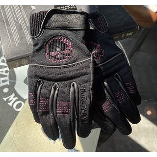 ถุงมือ HARLEY-DAVIDSON GLOVES-F/F,WILLIE G,MIXED MEDIA,BLACK