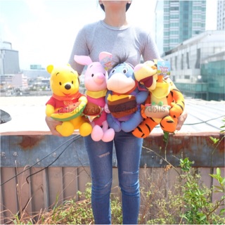 ตุ๊กตา Pooh หมีพูห์ &amp; Piglet พิกเล็ต &amp; Eeyore อียอร์ &amp; Tigger ทิกเกอร์ ปิกนิก 12นิ้ว พู พูห์ หมีพู