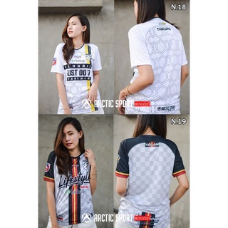🌟มาใหม่ล่าสุด🌟เสื้อกีฬาพิมพ์ลาย คอกลม แขนสั้น