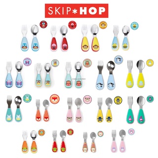 Skip Hop ช้อนส้อมสำหรับเด็ก Zootensils Fork &amp; Spoon (สินค้าพร้อมส่ง)