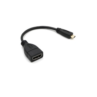 ขึ้นลงซ้ายขวา Micro HDMI ไปยังอะแดปเตอร์ HDMI ชายหญิง10ซม.สำหรับ HDTV ประเภท M/F 10cm