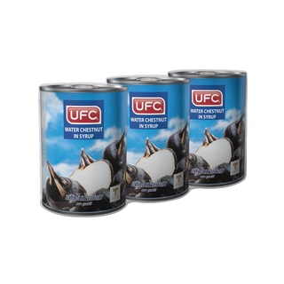 ยูเอฟซี แห้วในน้ำเชื่อม 565 กรัม x 3 กระป๋อง UFC Water Chestnut in Syrup 565 g x 3 Cans