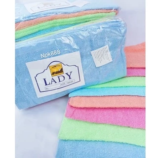 ผ้าขนหนู LADY & TUC 15x30 นิ้ว แพ็ค 1 โหล (12 ผืน) คละสี/ฟ้าล้วน/ชมพูล้วน/เขียวล้วน/ส้มล้วน/นำ้ตาลล้วน/ขาวล้วน